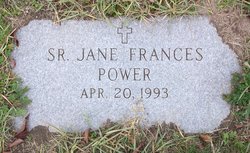 Sr Jane Frances “Mary J” Power 