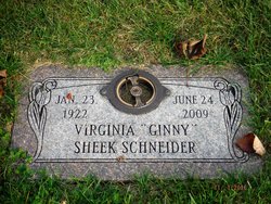 Virginia Irene “Ginny” <I>Sheek</I> Schneider 