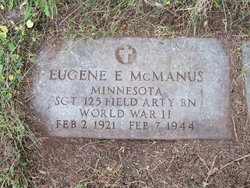 SGT Eugene E McManus 
