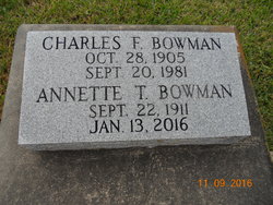 Annette <I>Thomas</I> Bowman 
