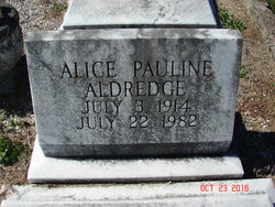 Alice Pauline Aldredge 