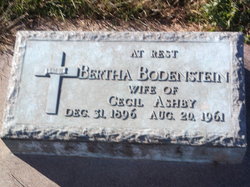 Bertha Augusta <I>Bodenstein</I> Ashby 