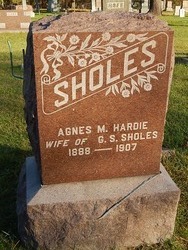 Agnes M <I>Hardie</I> Sholes 