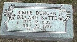 Birdie L. <I>Duncan</I> Batte 