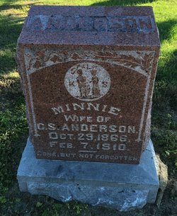 Minnie L <I>Hughes</I> Anderson 