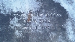 Ethel Rosetta <I>Carter</I> Altman 
