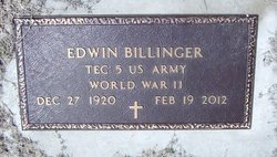 Edwin P Billinger 