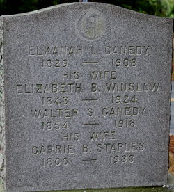 Elizabeth B <I>Winslow</I> Canedy 
