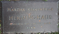 Martha <I>Kirkpatrick</I> Herminghaus 