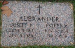 Joseph P Alexander 