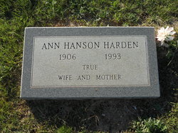Anna <I>Hanson</I> Harden 