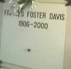 Frances Fourth <I>Foster</I> Davis 