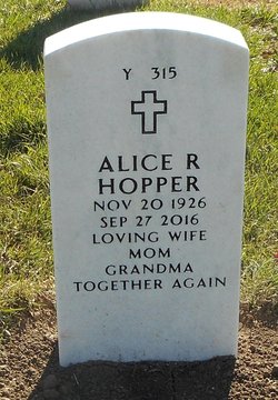 Alice Ruth <I>Harlan</I> Hopper 