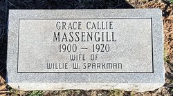 Grace Callie <I>Massengill</I> Sparkman 