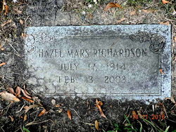 Hazel Maxene <I>Traylor-Richardson</I> Mars 
