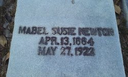 Mabel Susan “Susie” <I>Folks</I> Newton 