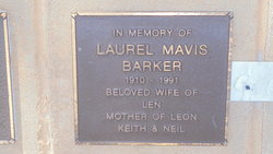 Laurel Mavis <I>Sheriff</I> Barker 