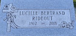 Lucille <I>Bertrand</I> Rideout 