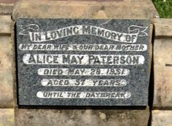 Alice May <I>Schneider</I> Paterson 