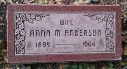 Anna M <I>Ahlberg</I> Anderson 