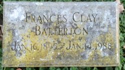 Frances <I>Clay</I> Batterton 