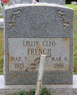 Lillie Cleo <I>Case</I> French 