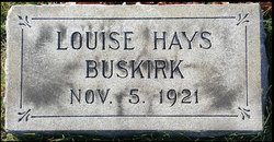Louise Douglas <I>Hays</I> Buskirk 