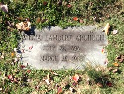 Amelia <I>Lambert</I> Archbell 