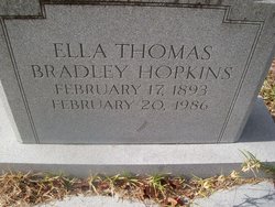 Ella Viola <I>Thomas</I> Hopkins 