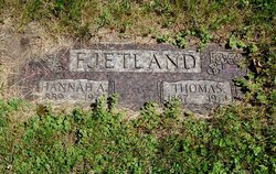 Hannah Alvina <I>Grave</I> Fjetland 