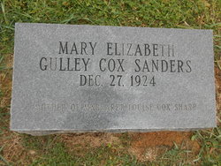 Mary Elizabeth <I>Gulley</I> Sanders 