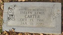 Evelyn <I>Lewis</I> Carter 