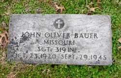 SGT John Oliver Bauer 