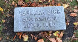 Rebecca <I>Wible</I> Dick 