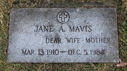 Jane Agnes <I>Vannie</I> Mavis 