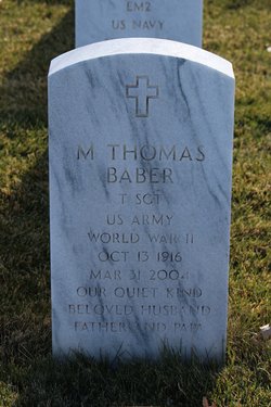 Sgt Morris Thomas “Tom” Baber 