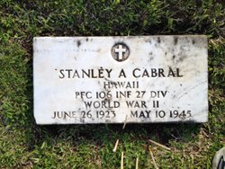 PFC Stanley A Cabral 