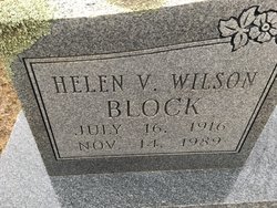 Helen V <I>Wilson</I> Block 
