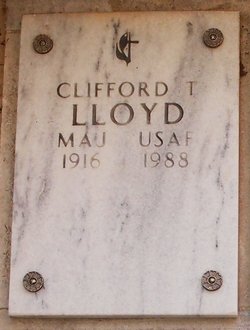 Major Clifford T Lloyd 