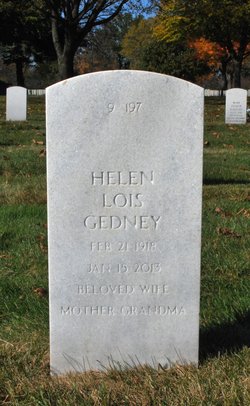 Helen Lois <I>Dikeman</I> Gedney 