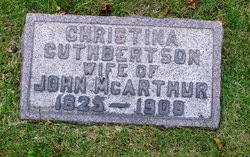 Christina Agnes <I>Cuthbertson</I> McArthur 