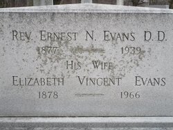 Elizabeth Helen <I>Vincent</I> Evans 