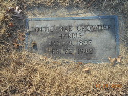 Lottie Mae <I>Crowder</I> Harris 