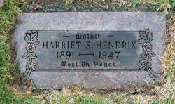 Harriet Sigrid <I>Anderson</I> Hendrix 