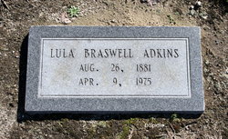 Lula E. <I>Braswell</I> Adkins 
