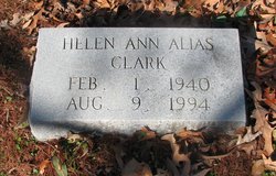 Helen Ann <I>Alias</I> Clark 