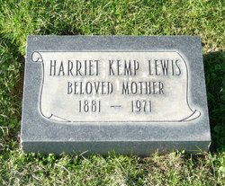 Harriet <I>Kemp</I> Lewis 