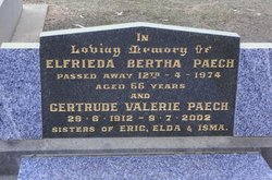 Elfrieda Bertha Paech 