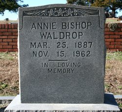 Annie <I>Bishop</I> Waldrop 