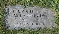 Elizabeth Lou “Betsy” <I>McCann</I> Ewing 